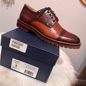Warfield & Grand Chestnut Leather Oxfords